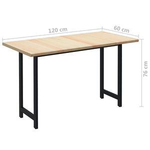 Τραπεζαρία 120 x 60 x 76 εκ. από Ξύλο Πεύκου