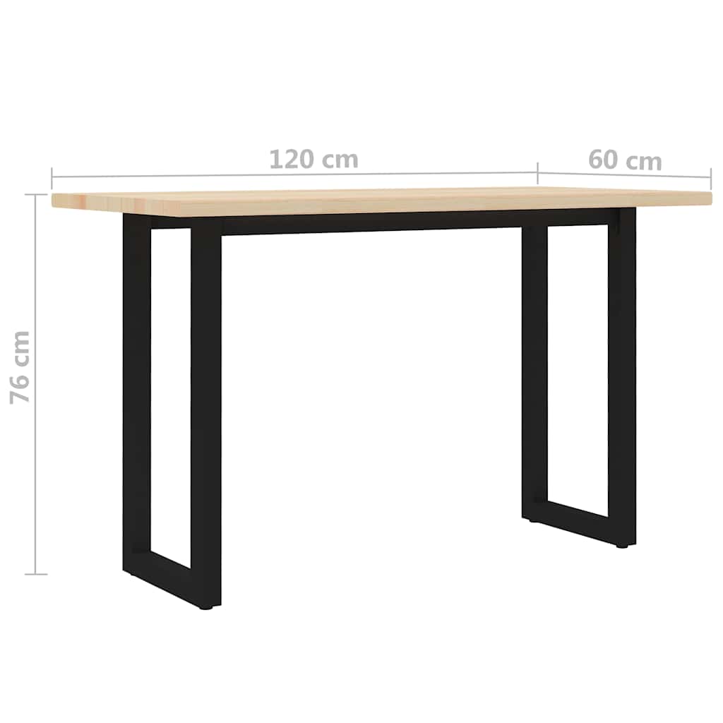 Τραπεζαρία 120 x 60 x 76 εκ. από Ξύλο Πεύκου