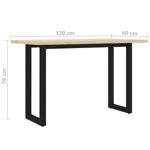 Τραπεζαρία 120 x 60 x 76 εκ. από Ξύλο Πεύκου
