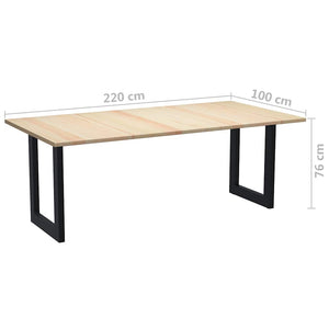 Τραπεζαρία 120 x 60 x 76 εκ. από Ξύλο Πεύκου - Pakobazaar