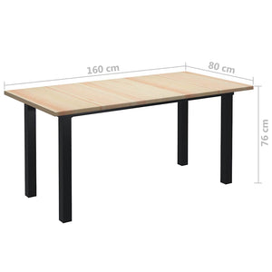Τραπεζαρία 160 x 80 x 76 εκ. από Ξύλο Πεύκου