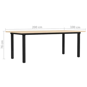 Τραπεζαρία 200 x 100 x 76 εκ. από Ξύλο Πεύκου - Pakobazaar