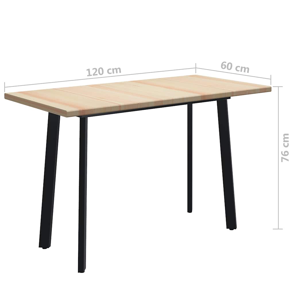 Τραπεζαρία 120 x 60 x 76 εκ. από Ξύλο Πεύκου