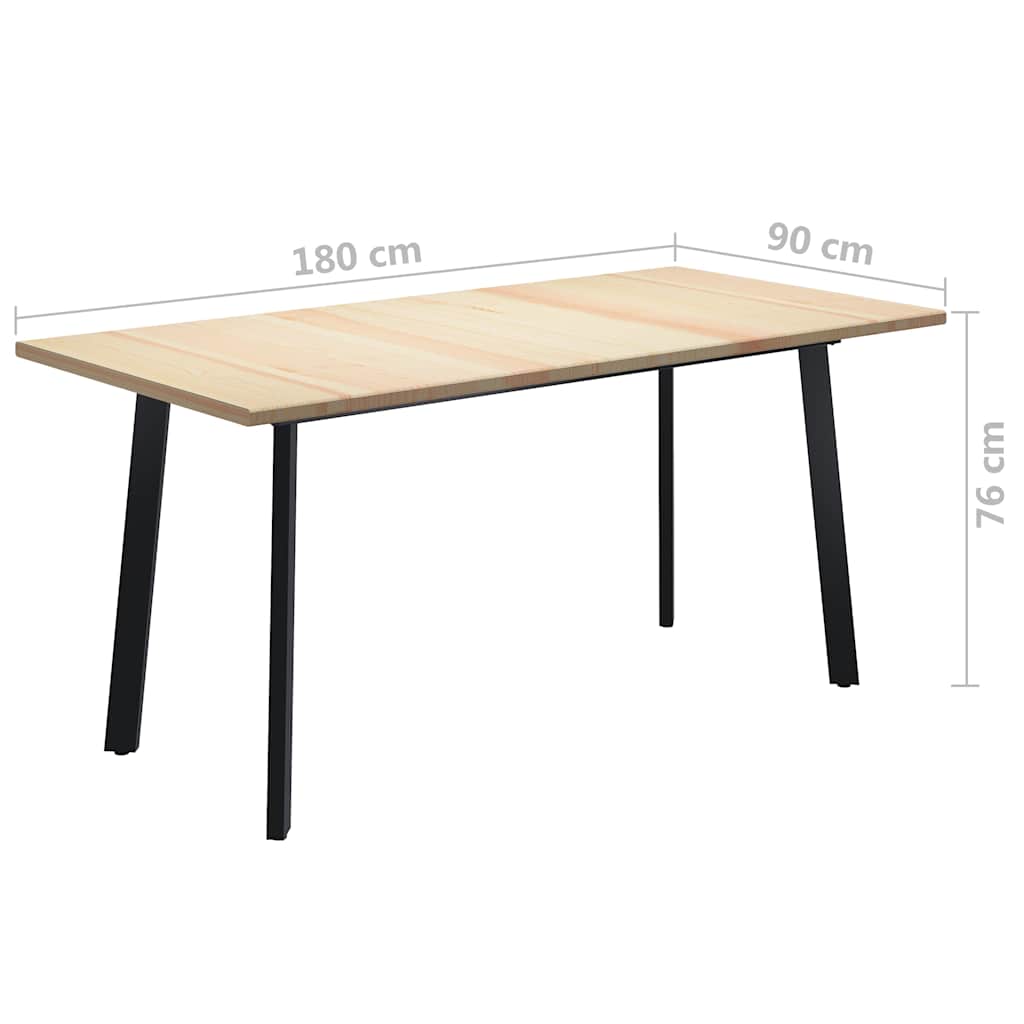 Τραπεζαρία 180 x 90 x 76 εκ. από Ξύλο Πεύκου