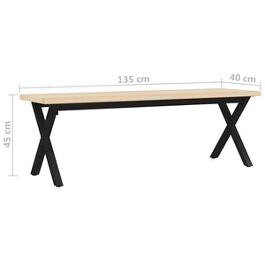 Πάγκος 135 x 40 x 45 εκ. από Ξύλο Πεύκου