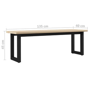 Πάγκος 135 x 40 x 45 εκ. από Ξύλο Πεύκου
