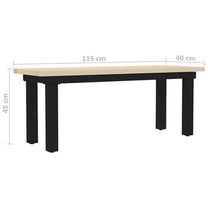 Πάγκος 115 x 40 x 45 εκ. από Ξύλο Πεύκου