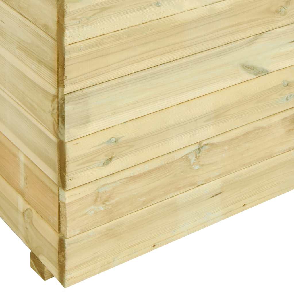 Ζαρντινιέρα Υπερυψωμένη με Πάτο 100x50x75 εκ. Εμποτ.Ξύλο Πεύκου - Pakobazaar
