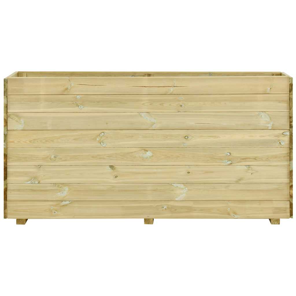Ζαρντινιέρα Υπερυψωμένη με Πάτο 150x50x75 εκ. Εμποτ.Ξύλο Πεύκου