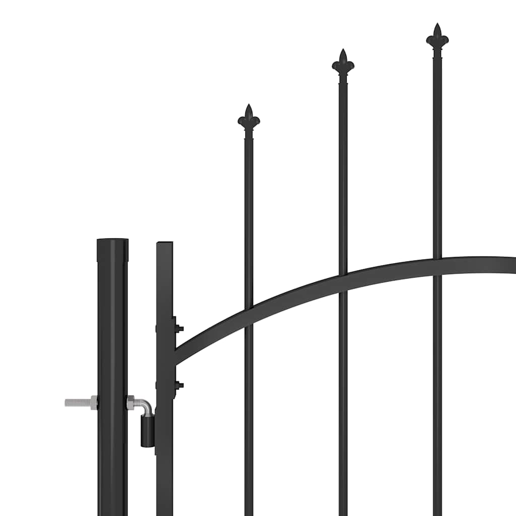 Πόρτα Φράχτη Κήπου Woerden με Κορυφή Λόγου Μαύρη 5x1,95 μ. - Pakobazaar