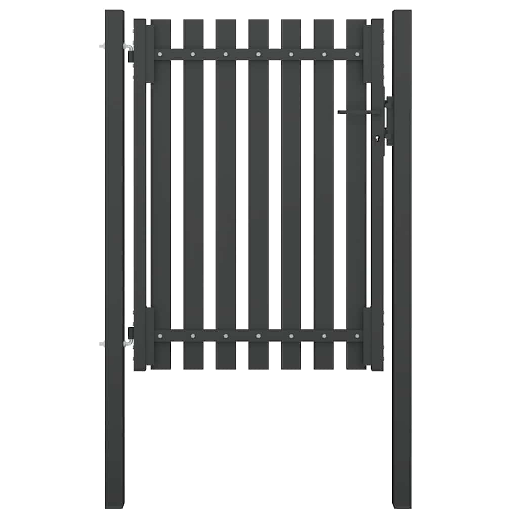 Πύλη Κήπου Ανθρακί 100x125 εκ. από Ατσάλι - Pakobazaar