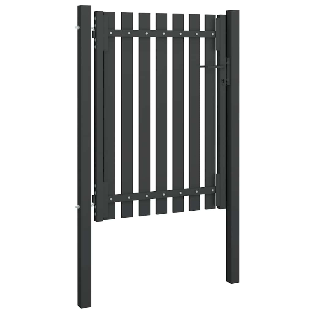 Πύλη Κήπου Ανθρακί 100x125 εκ. από Ατσάλι - Pakobazaar