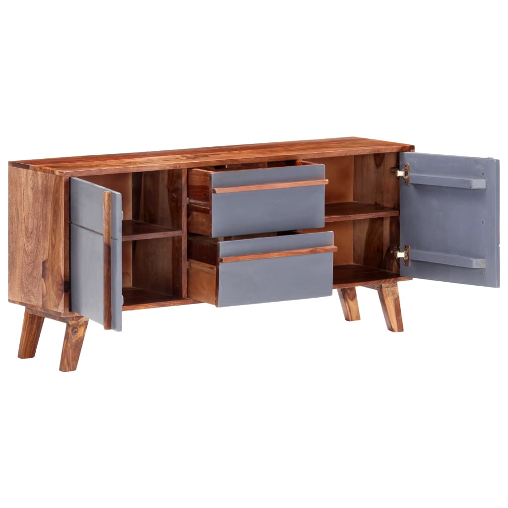 Μπουφές Γκρι 120 x 30 x 55 εκ. από Μασίφ Ξύλο - PAKOBAZAAR