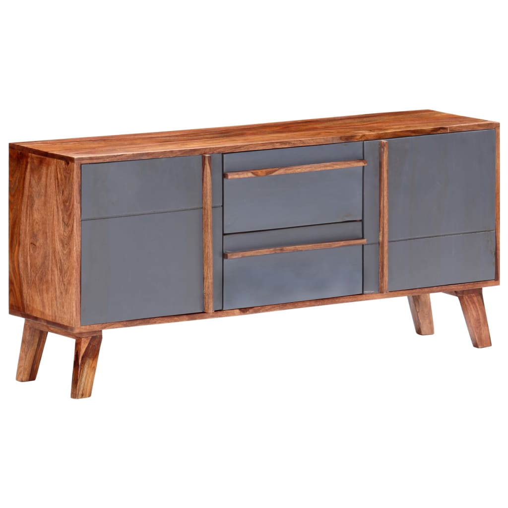 Μπουφές Γκρι 120 x 30 x 55 εκ. από Μασίφ Ξύλο - PAKOBAZAAR
