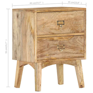 Κομοδίνο 40 x 35 x 55 εκ. από Μασίφ Ξύλο Μάνγκο - PAKOBAZAAR