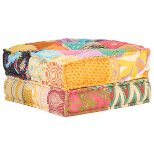 Πουφ Patchwork 60 x 70 x 36 εκ. Υφασμάτινο - PAKOBAZAAR