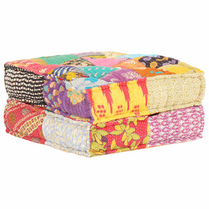 Πουφ Patchwork 60 x 70 x 36 εκ. Υφασμάτινο - PAKOBAZAAR