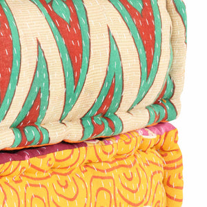 Πουφ Patchwork 60 x 70 x 36 εκ. Υφασμάτινο - PAKOBAZAAR