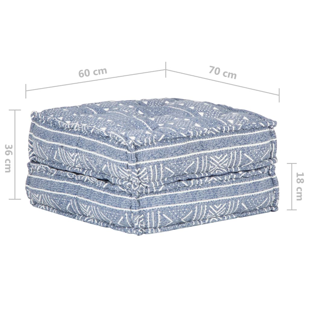 Πουφ Ίντιγκο 60 x 70 x 36 εκ. Υφασμάτινο