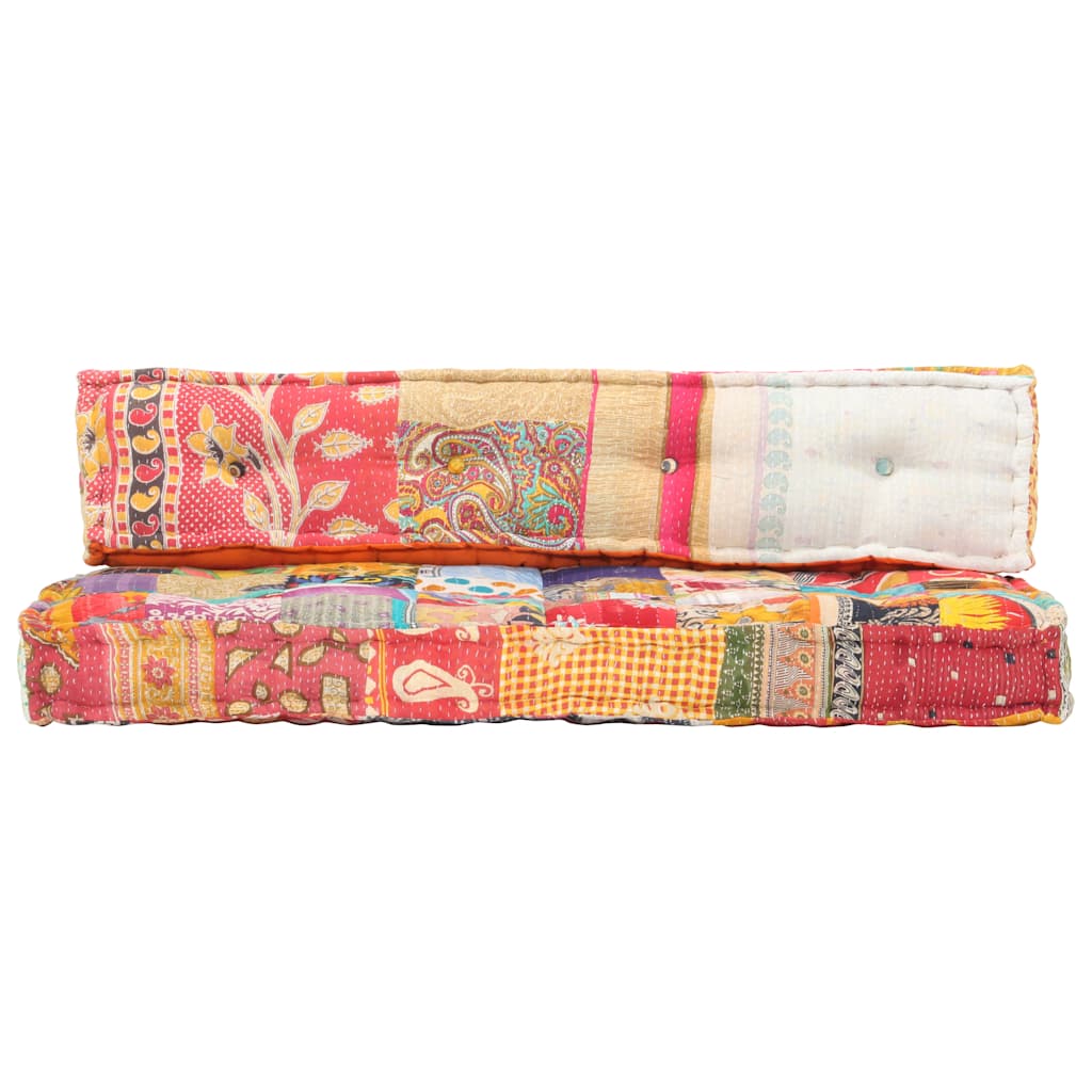 Μαξιλάρι για Καναπέ από Παλέτες Πολύχρωμο Patchwork Υφασμάτινο - PAKOBAZAAR