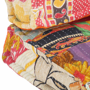 Μαξιλάρι για Καναπέ από Παλέτες Πολύχρωμο Patchwork Υφασμάτινο - PAKOBAZAAR