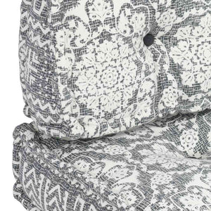 Μαξιλάρι για Καναπέ Παλέτας Ανοιχτό Γκρι Patchwork Υφασμάτινο - Pakobazaar