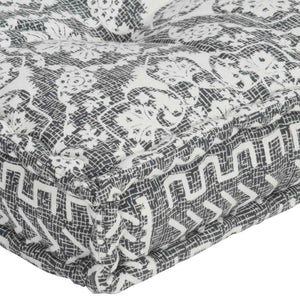 Μαξιλάρι για Καναπέ Παλέτας Ανοιχτό Γκρι Patchwork Υφασμάτινο - Pakobazaar