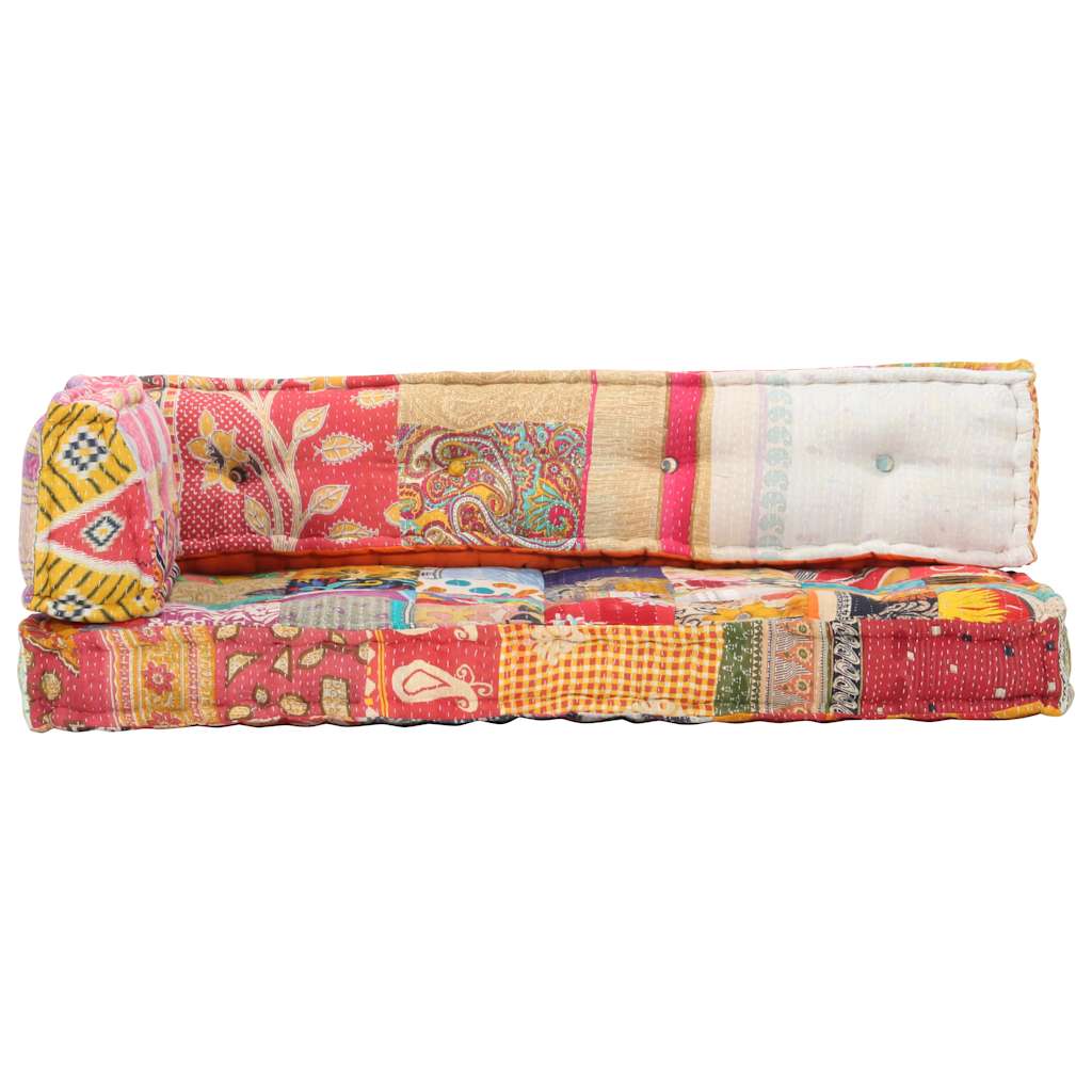 Μαξιλάρι για Καναπέ από Παλέτες Πολύχρωμο Patchwork Υφασμάτινο - PAKOBAZAAR