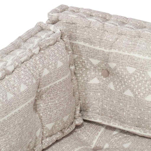 Μαξιλάρι για Καναπέ Παλέτας Ανοιχτό Καφέ Patchwork Υφασμάτινο