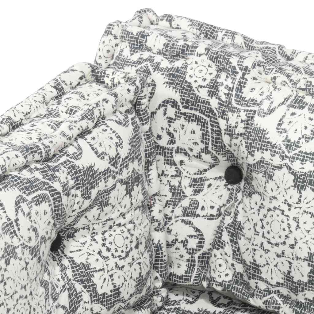Μαξιλάρι για Καναπέ Παλέτας Ανοιχτό Γκρι Patchwork Υφασμάτινο - Pakobazaar