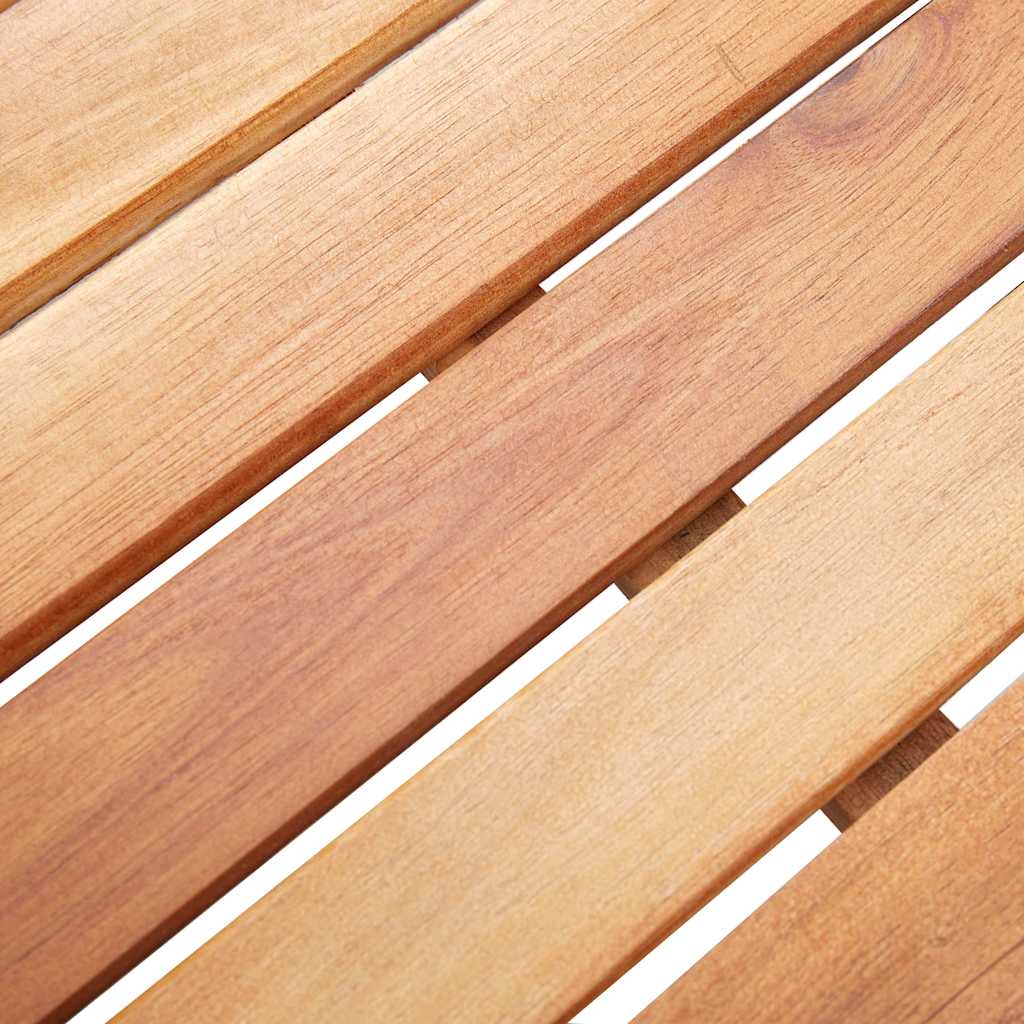 Τραπέζι Κήπου Μαύρο 200x200x74 εκ. Συνθετικό Ρατάν/Ξύλο Ακακίας