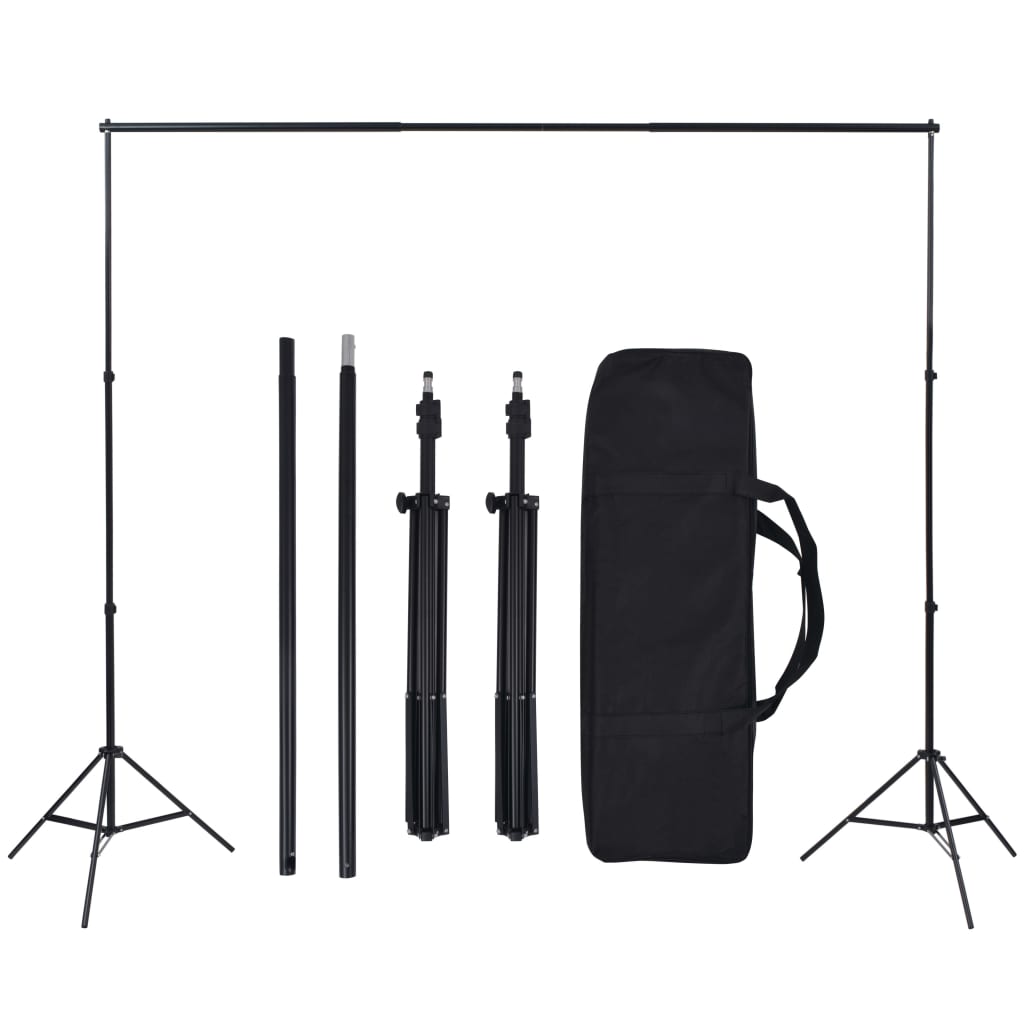 Κιτ Φωτισμού Φωτογραφικού Στούντιο με Softbox και Φόντα - PAKOBAZAAR