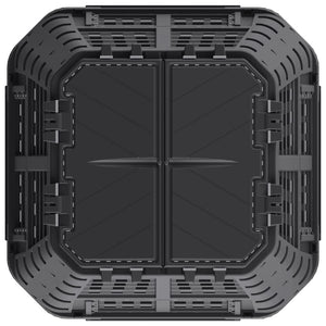 Κάδος Κομποστοποίησης Μαύρος 93,3 x 93,3 x 80 εκ. 480 Λίτρων - PAKOBAZAAR
