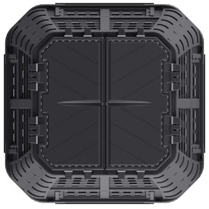 Κάδος Κομποστοποίησης Μαύρος 93,3 x 93,3 x 146 εκ. 1000 Λίτρων - PAKOBAZAAR