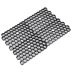 Πλέγμα Γκαζόν 16 τεμ. Μαύρο 60 x 40 x 3 εκ. Πλαστικό - PAKOBAZAAR