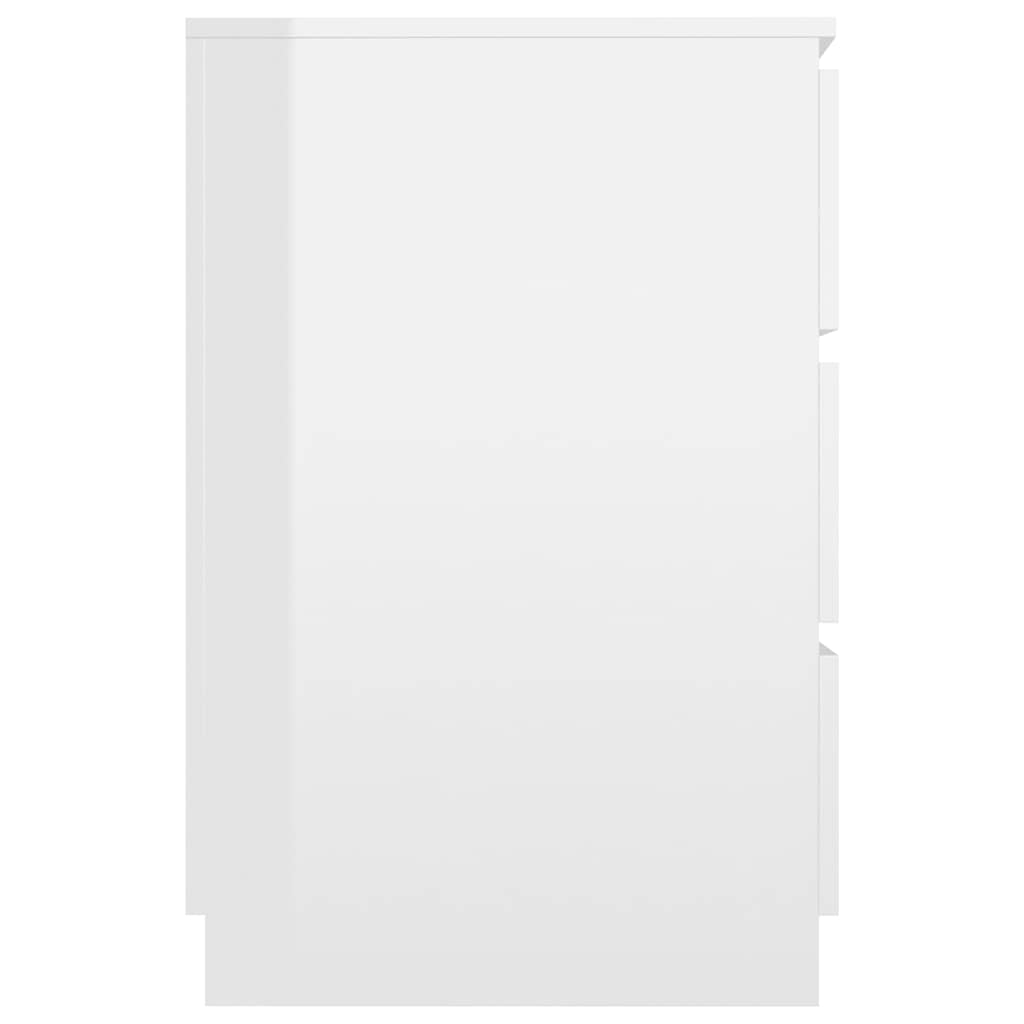 Γραφείο Γυαλιστερό Λευκό 140 x 50 x 77 εκ. από Επεξ. Ξύλο - Pakobazaar