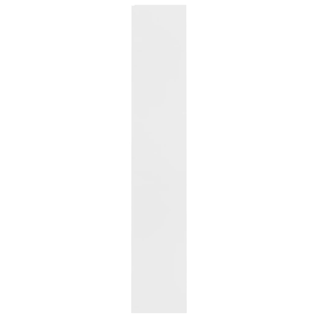 Βιβλιοθήκη με 4 Ράφια Λευκή 60 x 24 x 142 εκ. από Επεξ. Ξύλο