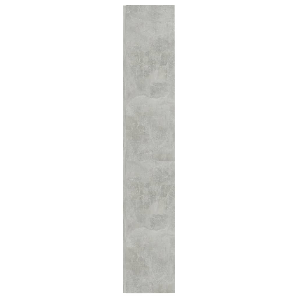 Βιβλιοθήκη με 4 Ράφια Γκρι Σκυροδεμ. 60x24x142 εκ. Επεξ. Ξύλο