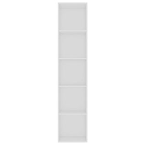 Βιβλιοθήκη Λευκή 40 x 30 x 189 εκ. από Επεξ. Ξύλο