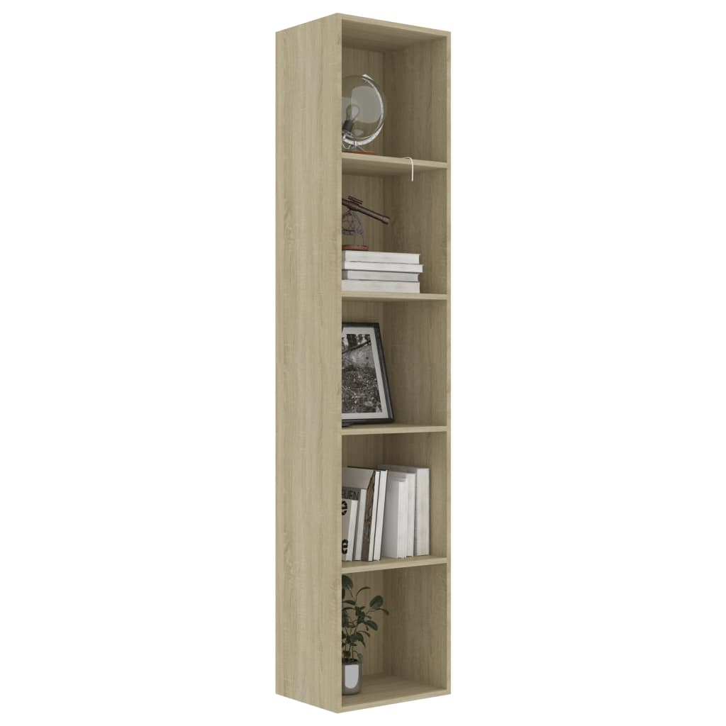 Βιβλιοθήκη Χρώμα Sonoma Δρυς 40 x 30 x 189 εκ. Επεξ. Ξύλο