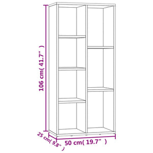 Βιβλιοθήκη Χρώμα Sonoma Δρυς 50x25x106 εκ. από Επεξ. Ξύλο
