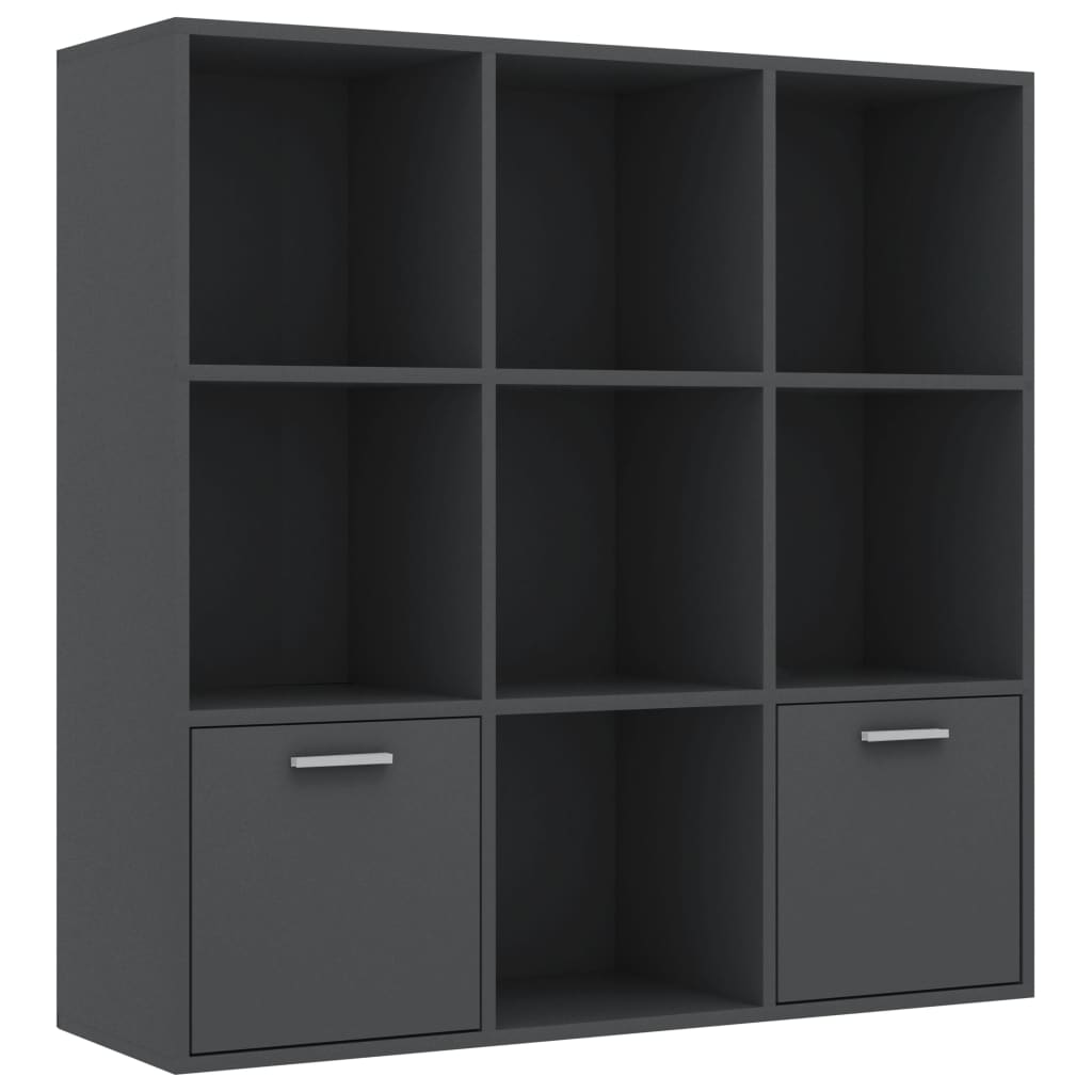 Βιβλιοθήκη Γκρι 98 x 30 x 98 εκ. από Επεξ. Ξύλο