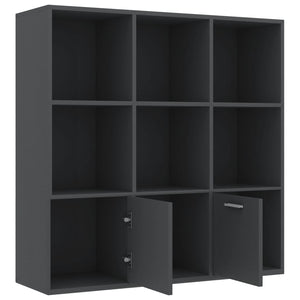 Βιβλιοθήκη Γκρι 98 x 30 x 98 εκ. από Επεξ. Ξύλο