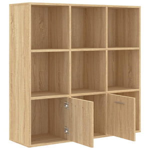Βιβλιοθήκη Χρώμα Sonoma Δρυς 98 x 30 x 98 εκ. από Επεξ. Ξύλο - Pakobazaar