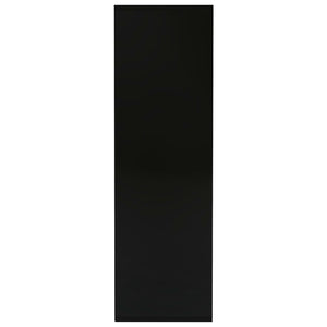 Βιβλιοθήκη Μαύρη 98 x 29 x 97,5 εκ. Επεξεργασμένο Ξύλο