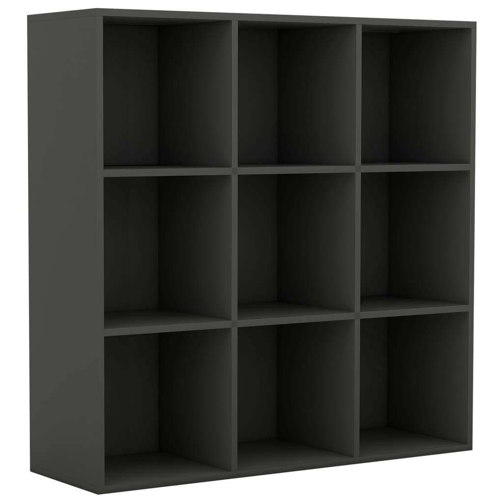 Βιβλιοθήκη Γκρι 98 x 29 x 97,5 εκ. Επεξεργασμένο Ξύλο