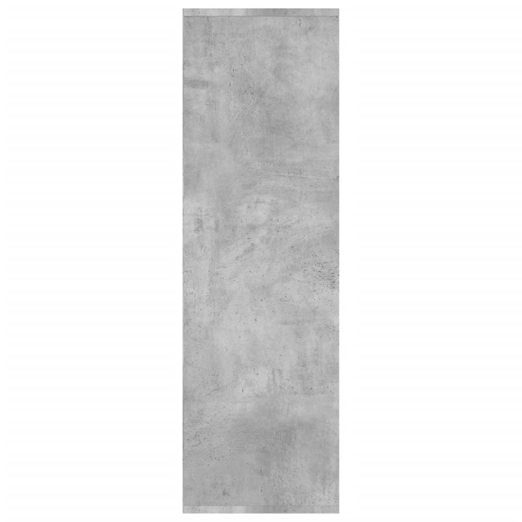 Βιβλιοθήκη Γκρι Σκυροδέματος 98x29x97,5 εκ. Επεξεργασμένο Ξύλο - Pakobazaar