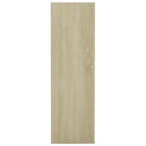 Βιβλιοθήκη Λευκό / Sonoma Δρυς 98x29x97,5εκ. Επεξεργασμένο Ξύλο