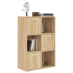 Ραφιέρα με Ντουλάπια Sonoma Δρυς 60 x 29,5 x 90 εκ. Επεξ. Ξύλο - Pakobazaar