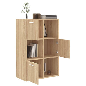 Ραφιέρα με Ντουλάπια Sonoma Δρυς 60 x 29,5 x 90 εκ. Επεξ. Ξύλο - Pakobazaar